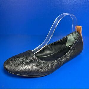 Mercedes Castillo Womens Carola Black Pebbled Leather Ballet Flats EU38.5/US8.5